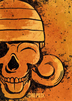 Nami minimal skull King One Piece Poster
