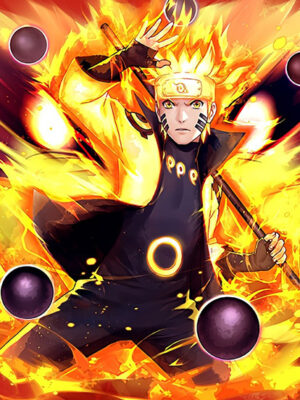 Naruto Kurama mode Naruto Shippuden Comic Poster