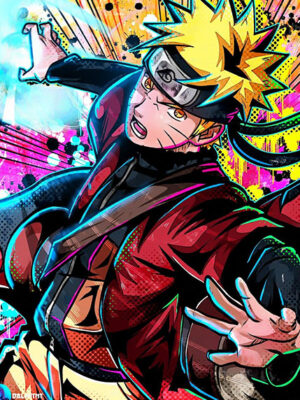 Naruto Sage Mode Anime Comic Poster