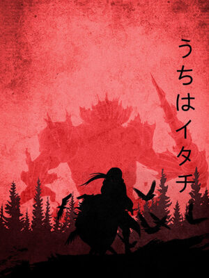 Naruto Shippuden Itachi Minimalist anime Poster
