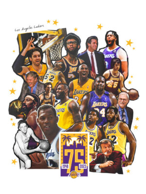 NBA Club Lakers Basketball Poster