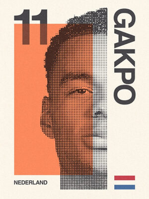 Nederland Cody Gakpo Football Sports Poster
