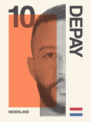 Nederland Memphis Depay Football Sports Poster
