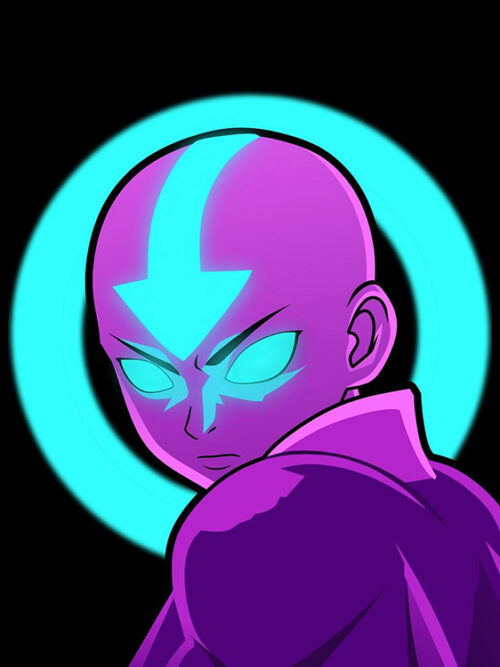 Neon Aang Poster