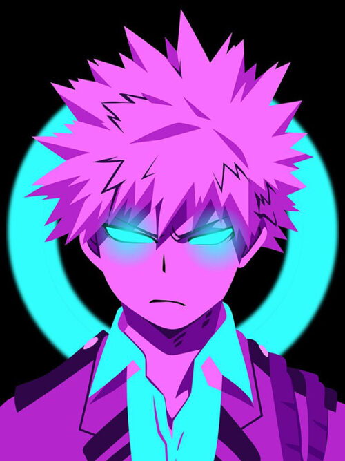 Neon Bakugo My Hero Academia Poster