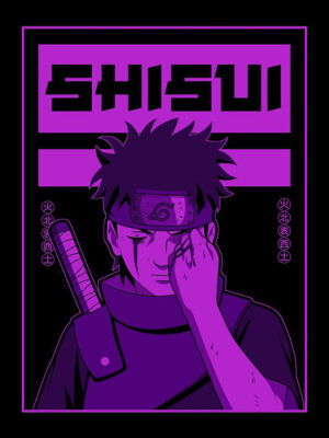 Neon Shisui Uchiha Naruto Poster
