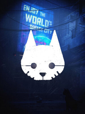 Neon Stray Cat Gaming Poster