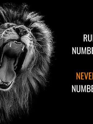 Never be Second animal motivational Poster