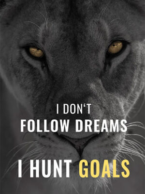 Never Dream Never Give Up motivational Poster