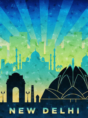 New Delhi Travel Poster