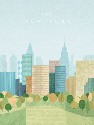 New York Central Park Minimalist Travel Poster