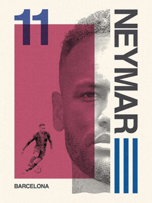Neymar Júnior FC Barcelona Football Sports Poster