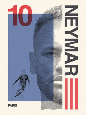 Neymar Júnior Paris Football Sports Poster