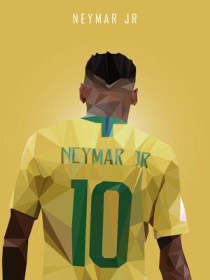 Neymar Junior Popart Poster
