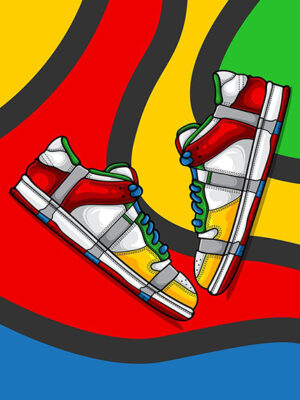 Nike SB Dunk Low Sandy Bodecker Sneaker Poster