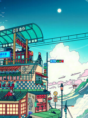 Nima Naga Terminal Pop Pastel Poster