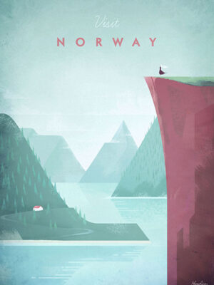 Norway Minimalist Travel Poster