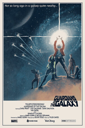 Not so long ago in a galaxy near by Guardians of Galaxy Poster