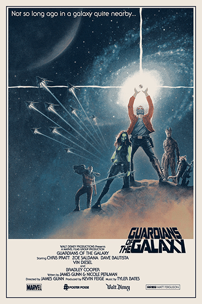 Not so long ago in a galaxy near by Guardians of Galaxy Poster