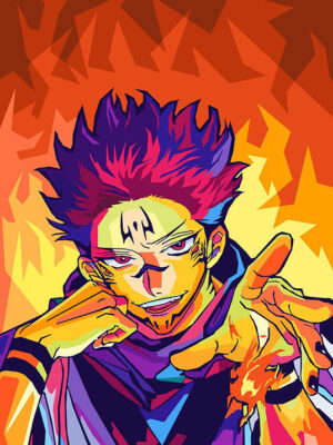 Sukuna JJK Pop art Poster