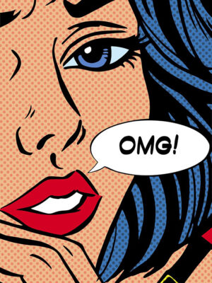 Oh my god Comics Pop Art Poster