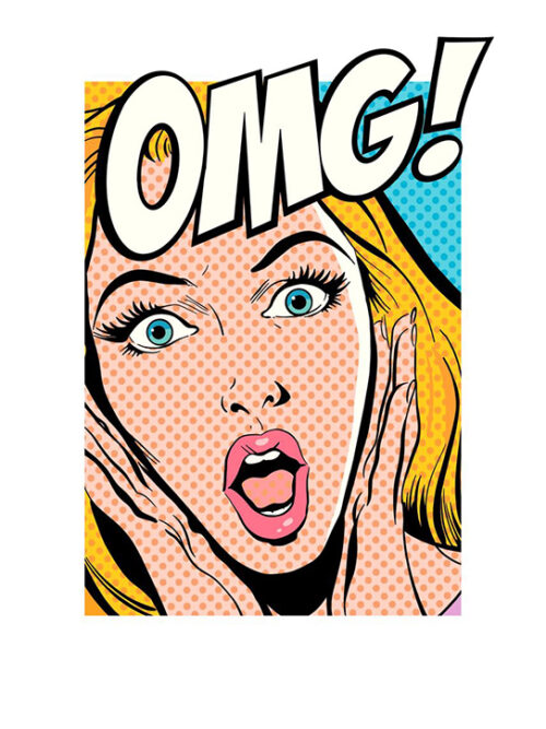 OMG Comics Pop Art Poster
