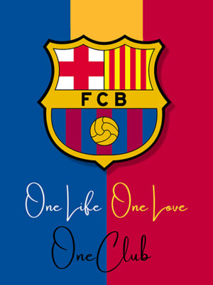 One Club FC Barcelona Premium Poster