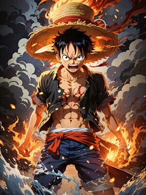 One Piece Luffy Fan art Poster