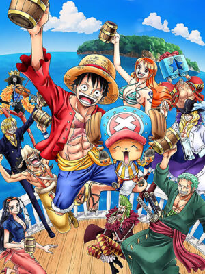 One Piece Straw Hat Crew Booze Celebration Poster
