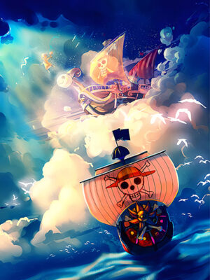 One Piece Thousand Sunny Bon Voyage Poster