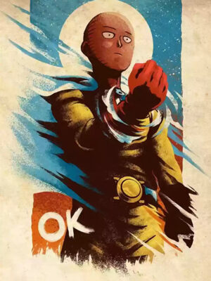One Punch Man Saitama anime Poster
