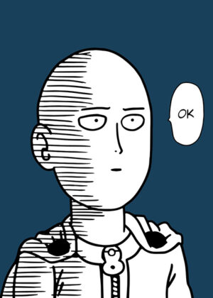 One Punch Man Saitama funny Meme Poster