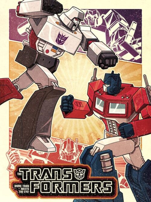 Optimus Megatron Fight Transformers Poster