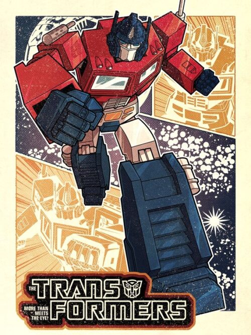 Optimus Prime Comic Transformers Poster