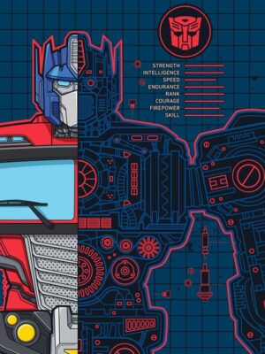 Optimus Prime Inside Transformers Poster
