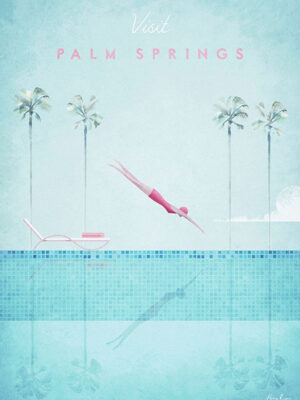 Palm Springs California Minimalist Travel Poster