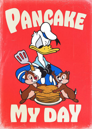 Pancake My Day Donald Poster