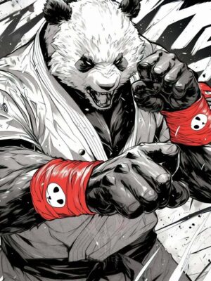 Panda Jujutsu Kaisen Anime & Manga Poster