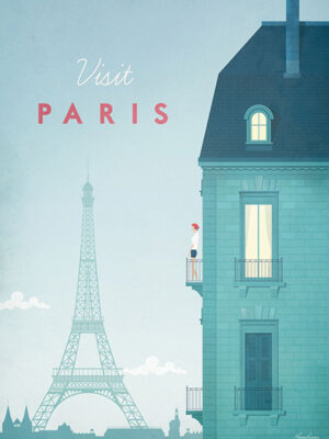 Paris France Minimalist Travel Poster