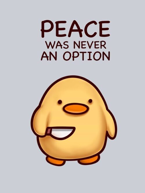 Peace Duck Poster
