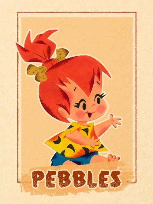 Pebbles Flintstone Poster