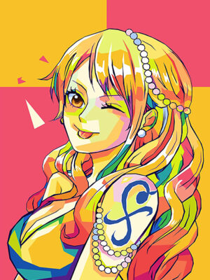 Pop art Nami One Piece Poster