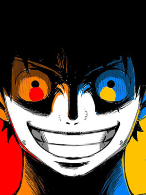 Pop art Straw Hat Luffy One Piece Poster
