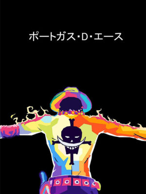Portgas D Ace One Piece Pop art Poster