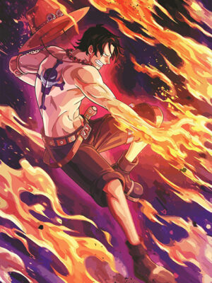 Portugas D Fire Fist Ace One Piece Poster