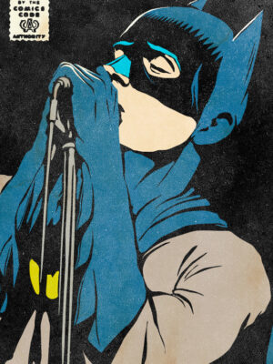 Post-Punk Dark Knight Pop art Poster