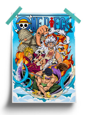One Piece | Monster Trio anime Poster