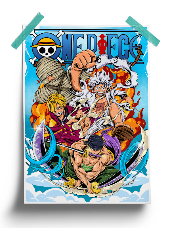 One Piece | Monster Trio anime Poster