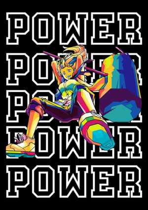 Power Chainsaw man Pop art anime Poster