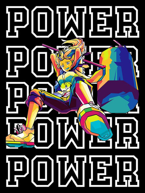 Power Chainsaw man Pop art anime Poster